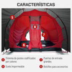 MotoTent Motorcycle Tent - Fully Waterproof 2 Person Tunnel Shelter with Bike Garage - Easy Setup Ultralight Dome for Touring & Hiking - Includes Carry Bag, Groundsheet and Pegs