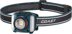 Coast FL97R Voice-Controlled 1200 Lumen Rechargeable LED Headlamp with Pure Beam® Spot & Flood, ARC Lighting, Red & Green Color Modes, Glide Focus™ Radial Arm Dial and USB-C Charge Port, Ocean Blue