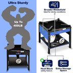 ARC Single Burner Propane Stove, 200,000BTU High-Pressure Outdoor Propane Stove Cooker Propane Burner, 16.5" Heavy Duty Burners for Outdoor Cooking Turkey Fry,Crawfish Boil,Homebrewing