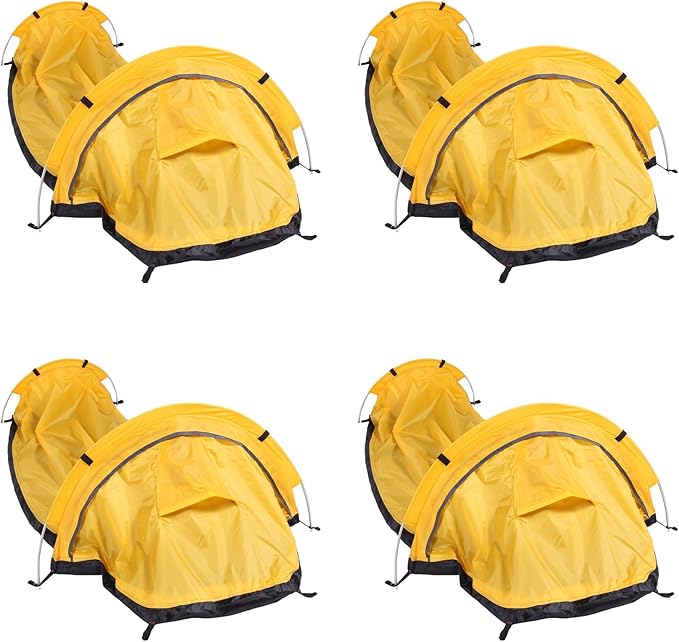 4X Ultralight Bivvy Tent Single Person Backpacking Bivy Tent Waterproof Bivvy Sack for Outdoor Camping Survival Travel