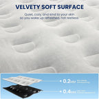 Queen Air Mattress with Built-in Pump, Heavy-Duty 800 lbs Support, 48-Hour Leak-Tested, Upgraded 3-Layer Protection PVC, 3 Min Fast Inflation, Portable Air Bed for Home, Guest & Camping