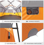 CORE Tent for Family Camping | 10 Person / 11 Person / 12 Person Large Multi Room Cabin Tents for Car Camping & Outdoor Adventures