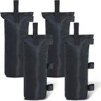 ABCCANOPY 100 LBS Extra Large Canpoy Sand Bags for Ez Pop up Canopy Tent Outdoor Instant Canopies, 4-Pack, Black (Without Sand)