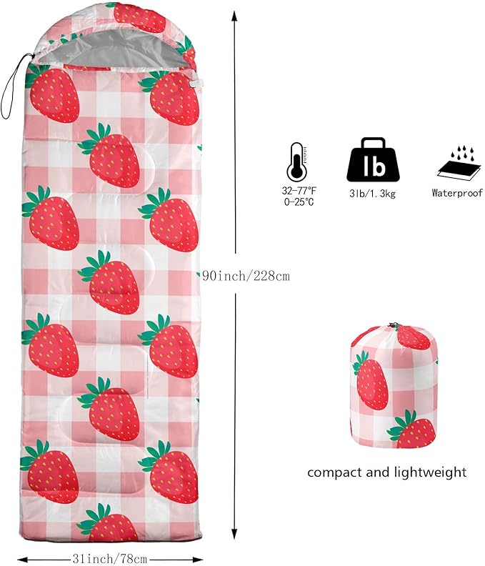Kids Sleeping Bag for Boys Girls,3D Basketball Print-Lightweight Warm Portable Outdoor Indoor-Waterproof Cold Weather Resistant Sleeping Bag for Camping Hiking