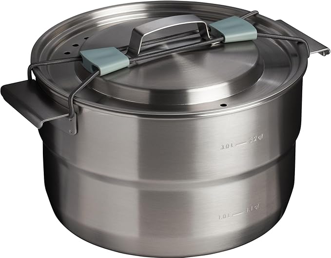 Stanley Wildfare Core 26-Piece Complete Camp Kitchen Cook Set | 4 qt Pot with Lid, 8in Fry Pan | 4 Table Settings, Plates, Bowls, Utensils | Camping Essentials for Your Camp Kitchen | BPA-Free