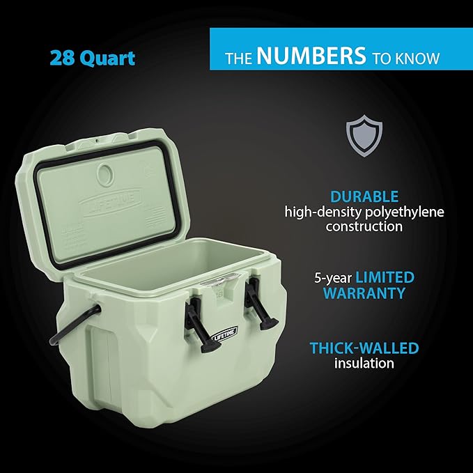 Lifetime Hard Cooler, High Performance Ice Chest