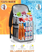 Capolo Cooler Backpack Insulated Waterproof for Women Men,36/45 Cans Lunch Backpack Coolers Leak Proof Soft Cooler Bag Ice Chest for Camping Beach