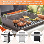 Grease Tray with Catch Pan Adjustable Universal Drip Pan for Dyna Glo, Nexgrill, Expert Grill, Kenmore, BHG & Expert 3/4/5 Burner Gas Grill for Dyna glo Grill Replacement Parts