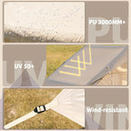 YOLENY 2-4 Person Inflatable Tents for Camping, Quick Setup in 2 Minutes with Hand Pump, 4-Season Waterproof Windproof Oxford Blow Up Tent