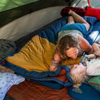 Kelty Solstice 20 Oversized Camping Sleeping Bag, Spacious Rectangular Shape, Zip Together for 2P, Anti-Snag Zips, Internal Pocket