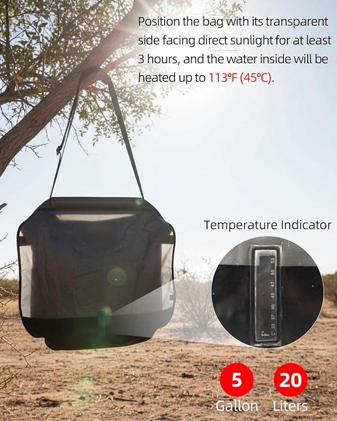 Abahub Pop Up Solar Shower Tent Kit, Portable Instant Privacy Tents with 5 Gallon Solar Shower Bag, Outdoor Changing Room for Camping, Beach