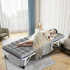 LILYPELLE 3in1 Sun Tanning Chair with Mattress, Heavy Duty Lounger Chairs with Face Arm Hole, Removable Pillow, Outside Chaise Lounge Chair for Sunbathing, Patio, Poolside, Lawn, Beach