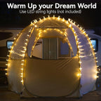 Alvantor Pop Up Screen House Gazebo with Mosquito Netting, Instant UV Resistant Sun Shelter for Patio & Backyard, Portable Canopy Tent for 2-10 Person