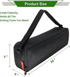 Grill Tool Organizer, BBQ Tool Storage Bag - 20" Heavy-Duty Storage Bag Waterproof 600D Oxford, Folding Design Gift for Camping, Tailgates, Outdoor BBQ Parties (20" Lx6 Wx5 H)