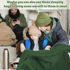 Tudomro 16 Pack Winter Camping Sleeping Bags Bulk for Homeless Adults Cold Weather Lightweight Waterproof Compact Backpacking Sleeping Bag Gifts for Travel Hiking Christmas