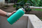 LifeStraw Go Series – Insulated Stainless Steel Water Filter Bottle for Travel and Everyday Use, Removes Bacteria, Parasites and Microplastics, Improves Taste, 24oz Cactus Green