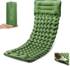Sleeping Pad, Extra Thick & Ultralight Inflatable Sleeping Pad with Pillow, 30s Foot Pump, 3.54” Camping Mat for Comfort, Durable for Camping, Hiking, Backpacking