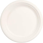 100% Compostable Natural Plant Fiber Plate, 9-Inch, 500-Count Case