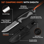 KastKing FieldLite Fishing Tool Set, Camping Gear Set, Multi-Function Outdoor Kit, 5-Mode LED Headlamp, 7.5" Fishing Pliers, 7" Razor-Sharp Knife, 7" Filet Knife, 5-in-1 Tactical Bracelet