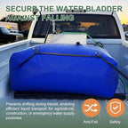 60 Gallon Water Bladder - 1000D PVC Blue RV Water Tank, Portable Collapsible Storage Bladder Containers for Gardens, Camping, Emergency Use