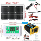 100W Monocrystalline Solar Panel Kit with Lightweight Inverter for RV, Camping, and Boat(Unique Colour,50W)