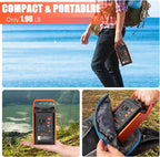 Takki Portable Power Station 83Wh Camping Solar Generator Power Bank with 110V/80W AC Outlet USB Type-C Port Camping Light Lithium Battery for Home Emergency Laptop Battery Backup