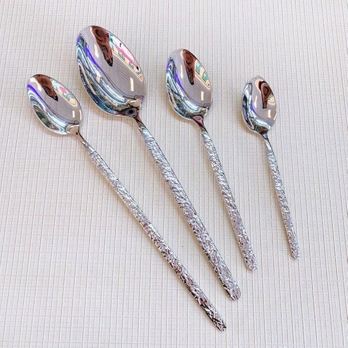 Stainless Steel Cutlery Sets Flatware Sets 7-Piece Set of 14 Sticks Knife Fork Spoon Mixed Cutlery Sets Steak Cutlery Camping Travel Tableware Dinnerware Set Decoration