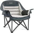 Oversized Camping Chair, Portable Folding Camping Chairs with Side Pocket, Cup Holder and Carry Bag, Heavy Duty Outdoor Camping Chairs for Adults, Fishing, Sports, Trip, up to 400lbs, Style 8