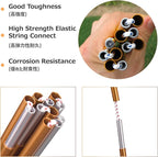 Azarxis Tent Poles Aluminum Tent Rod Replacement Camping Accessories, Multifunction Lightweight Tent Poles Repair Kit, 7001 Series Aircraft-Grade Aluminum