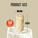 Grill Trade Fire Starters - 50 Pieces Grill Starter Made of Pine Wood Shavings - Food-Grade Wax with 8-10 Minutes Burning Time - Weatherproof and Odorless - Ideal for Indoor or Outdoor Use