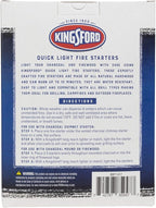 Kingsford Quick Light Fire Starter Rolls, All Natural Hardwood with Paraffin, Water Resistant and Easy Lighting for Charcoal, Pellet Grills, Smokers, Campfires, Outdoor Fireplaces, 16 Count