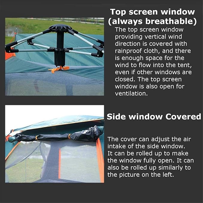 Tent 6-7 People Open Tents Outdoor Camping Hiking Automatic Season Tents Family Camping Tent