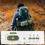 Night Cat Camping Hammock Tent: Lightweight Portable 4 in 1 Hammock with Rain Tarp and Mosquito Net for Hiking Jungle Outdoor