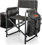 Picnic TIME NFL Unisex-Adult NFL Fusion Camping Chair with Side Table and Soft Cooler, Beach Chair for Adults, Lawn Chair