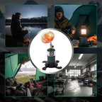 Portable Propane Heater with Catalytic Burner for Camping Outdoor Space 6200BTU Power with Control Valve Patio Heater 1lb Small Propane Gas Tank Holder Tent Garage Fishing stove buddy(Upgraded Burner)
