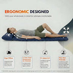 1.8 Pounds Ultralight Camping Sleeping Pad - R-Value 3.0 for 4 Seasons, Durable & 100% Waterproof Outdoor Air Mattress, Compact Sleeping Mat for Hiking, Backpacking, Travel