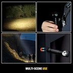 C6 2000 Lumens Rechargeable Flashlight, 3800mAh Proximity Sensor & Right-Angle LED Flashlights, Magnetic Base, TIR Lens, IP68 Waterproof, Hands-Free Sensing Control
