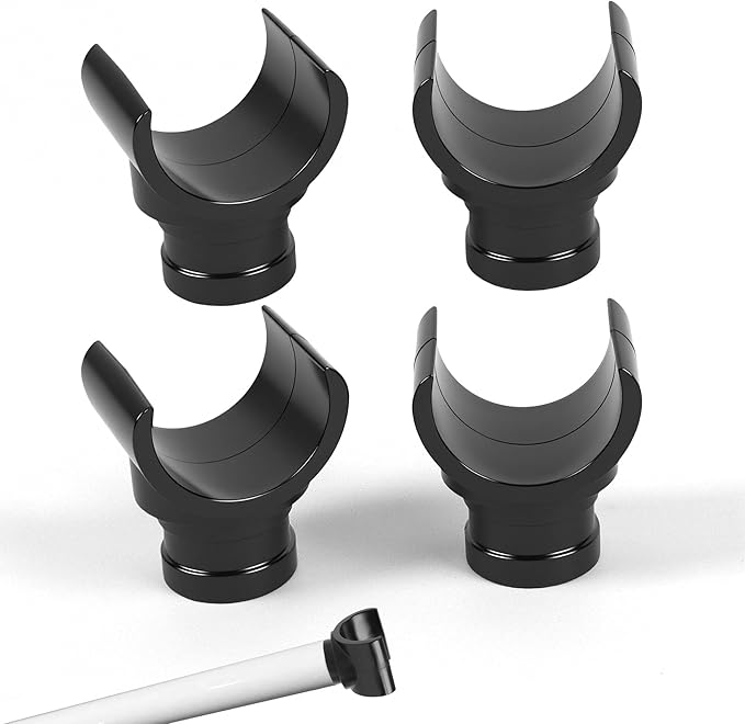 4 Pack Pop Up Camper Support Clasp – Heavy-Duty ABS Tent Pole End Connector for RV Coleman Fleetwood 4757-4301 – Weather-Resistant Pop Up Camper Support & Accessories