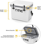RTIC Ultra-Light 22 Quart Hard Cooler Insulated Portable Ice Chest Box for Drink, Beverage, Beach, Camping, Picnic, Fishing, Boat, Barbecue, 30% Lighter Than Rotomolded Coolers