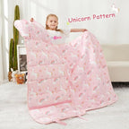 Toddler Nap Mat, Kids Sleeping Bag with Pillow & Minky Blanket, Girls Extra Large Rolled Nap Mats for Preschool Daycare Camping Kindergarten