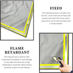 SoloWilder Wood Stove Mat 40" Fire Pit Grill Mat for Tent Stove Deck Patio Grass Lawn Campsite Insulation Protection