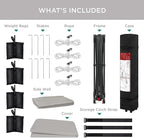 Best Choice Products 10x10ft Pop Up Canopy Tent with Sidewall, 1 Person 1 Minute Set Up, Carry Case, 4 Weight Bags - Light Gray