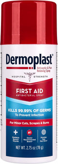 Dermoplast First Aid Spray, Analgesic & Antiseptic Spray for Wounds, Minor Cuts, Scrapes and Burns, Wound Care, 2.75 Ounce (Packaging May Vary)