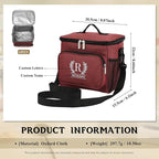 Personalized Insulated Cooler Bag, Custom Name Portable Insulated Camping Bag Suitable for Picnic Beach Hiking Travel