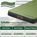 SKYEMAC Self-Inflating Memory Foam Sleeping Pad - Single Pad, Built-in Pump, R-Value 13, 78''x29''x4'', Fast Inflation & Deflation, 4-Season Camping Mattress for Outdoor Adventures