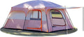 KTT Extra Large Tent 10-12-14 Person(A),Family Cabin Tents,2 Rooms,3 Doors and 3 Windows with Mesh,Straight Wall,Waterproof,Double Layer,Big Tent for Outdoor,Picnic,Camping,Family Gathering