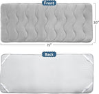 Cot Mattress Pad, 30"x75" Quilted Foam Camping Cot Mattress Topper with Anti-Slip Bottom, Breathable & Comfortable Cot Pads for Camping/Rv Bunk/Narrow Twin Beds, Sleeping Cot Mattress Pad Only