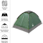 Wakeman Tents 2-Person Tent with Removable Rain Fly and Carry Bag - Comes with Camping Lantern with Fan - Weather-Resistant Camping Accessories by Wakeman