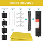 Best Choice Products 8x8ft Pop Up Canopy Tent, Outdoor Shade, 1 Person 1 Minute Set Up, Carry Case, 4 Weight Bags - Yellow