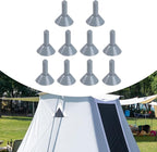 10x Tent Poles Tips, Lightning Cap, Tarp Poles Tip Covers, Protector for Traveling, Outdoor Activities,Hiking Fishing,Canopy